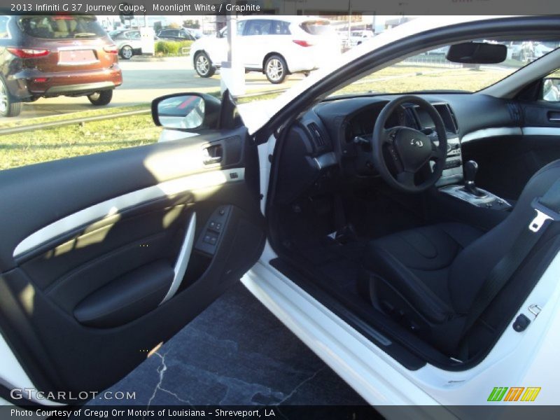 Moonlight White / Graphite 2013 Infiniti G 37 Journey Coupe