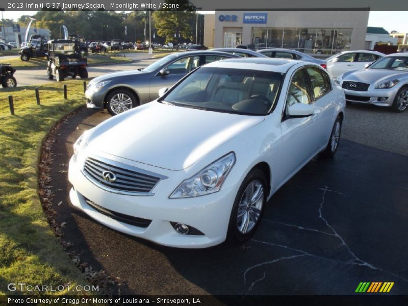 Moonlight White / Stone 2013 Infiniti G 37 Journey Sedan