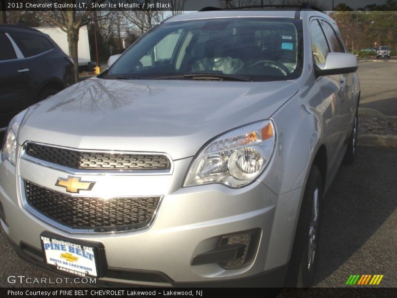 Silver Ice Metallic / Jet Black 2013 Chevrolet Equinox LT