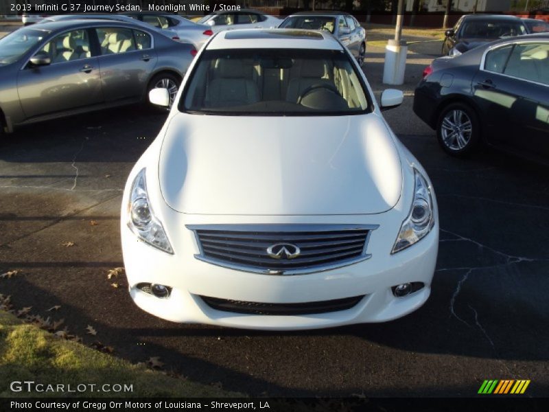 Moonlight White / Stone 2013 Infiniti G 37 Journey Sedan