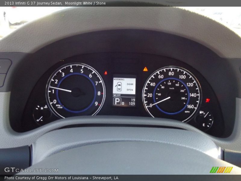 Moonlight White / Stone 2013 Infiniti G 37 Journey Sedan