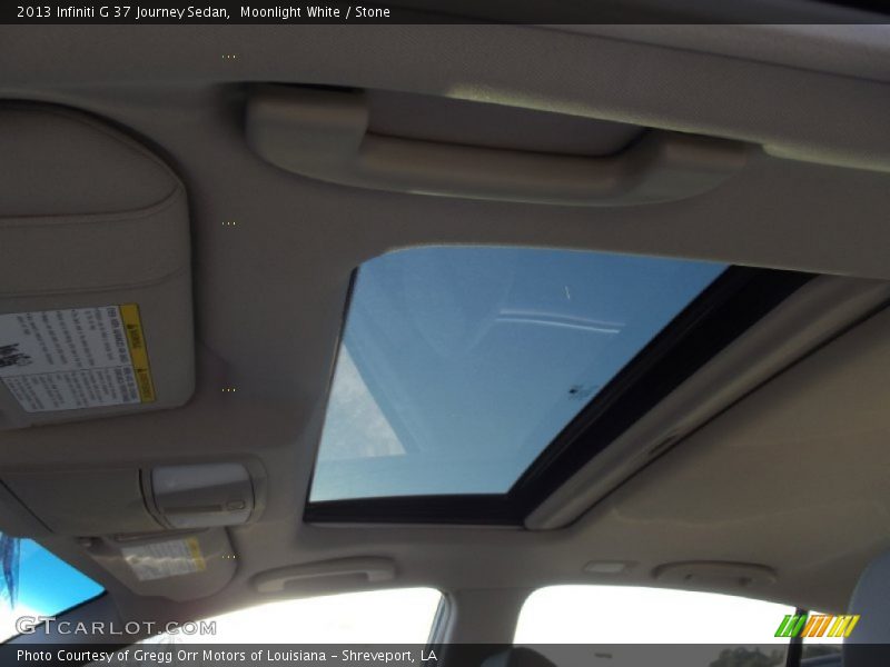 Moonlight White / Stone 2013 Infiniti G 37 Journey Sedan