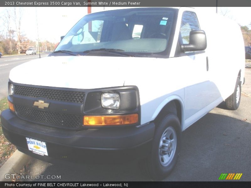 Summit White / Medium Pewter 2013 Chevrolet Express 3500 Cargo Van