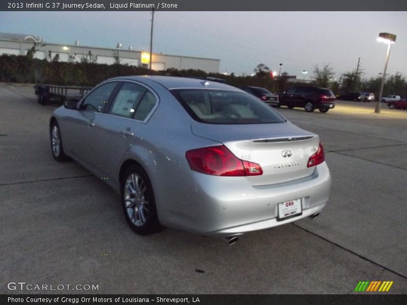 Liquid Platinum / Stone 2013 Infiniti G 37 Journey Sedan