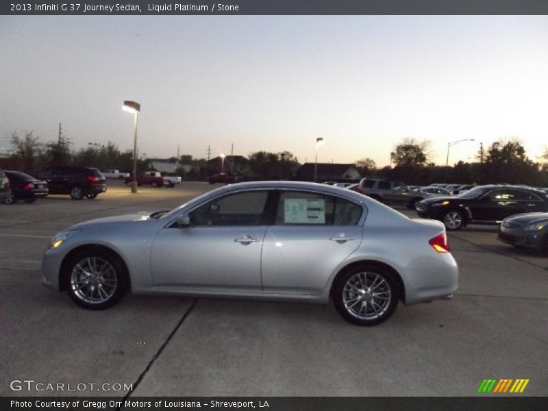Liquid Platinum / Stone 2013 Infiniti G 37 Journey Sedan