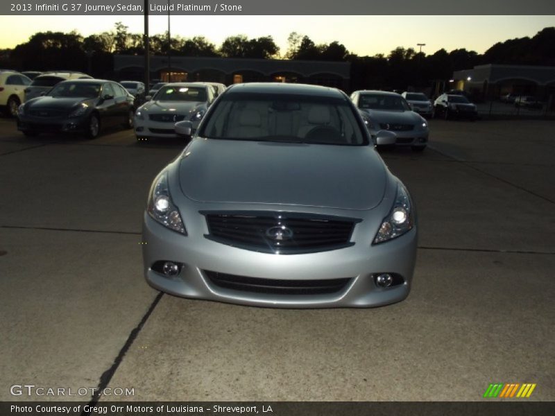 Liquid Platinum / Stone 2013 Infiniti G 37 Journey Sedan