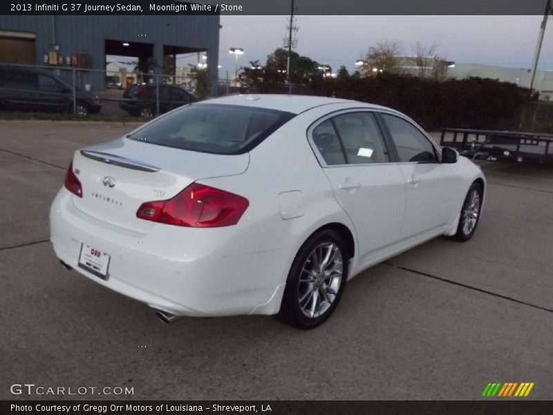 Moonlight White / Stone 2013 Infiniti G 37 Journey Sedan