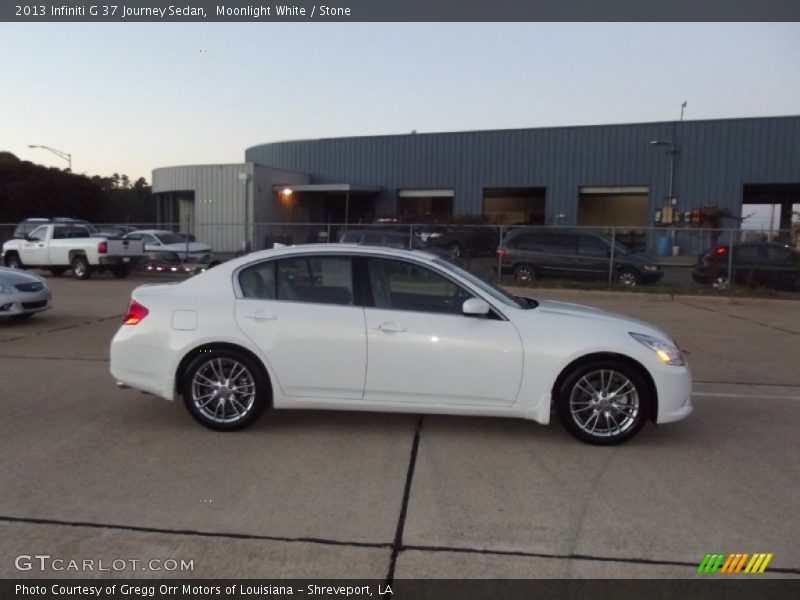 Moonlight White / Stone 2013 Infiniti G 37 Journey Sedan