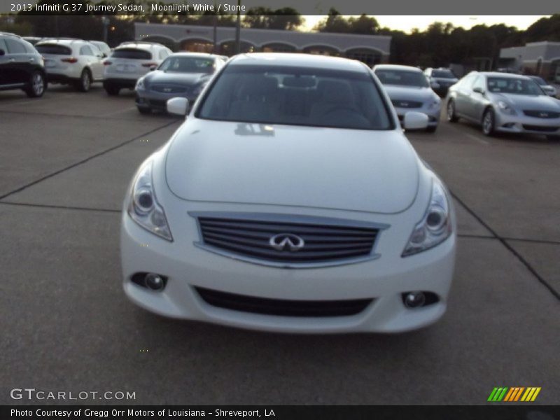 Moonlight White / Stone 2013 Infiniti G 37 Journey Sedan