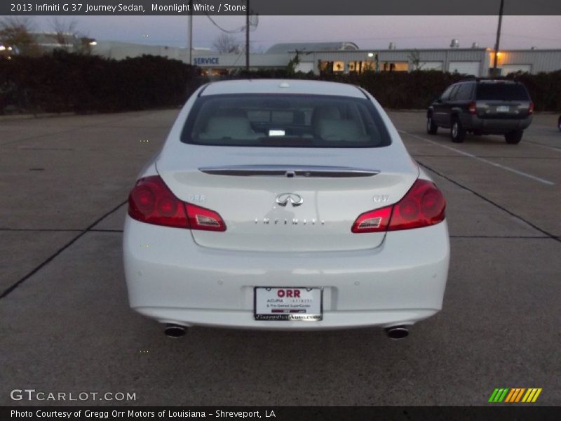 Moonlight White / Stone 2013 Infiniti G 37 Journey Sedan