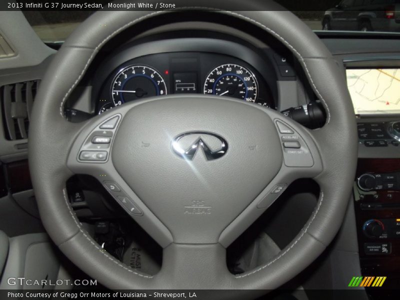 Moonlight White / Stone 2013 Infiniti G 37 Journey Sedan