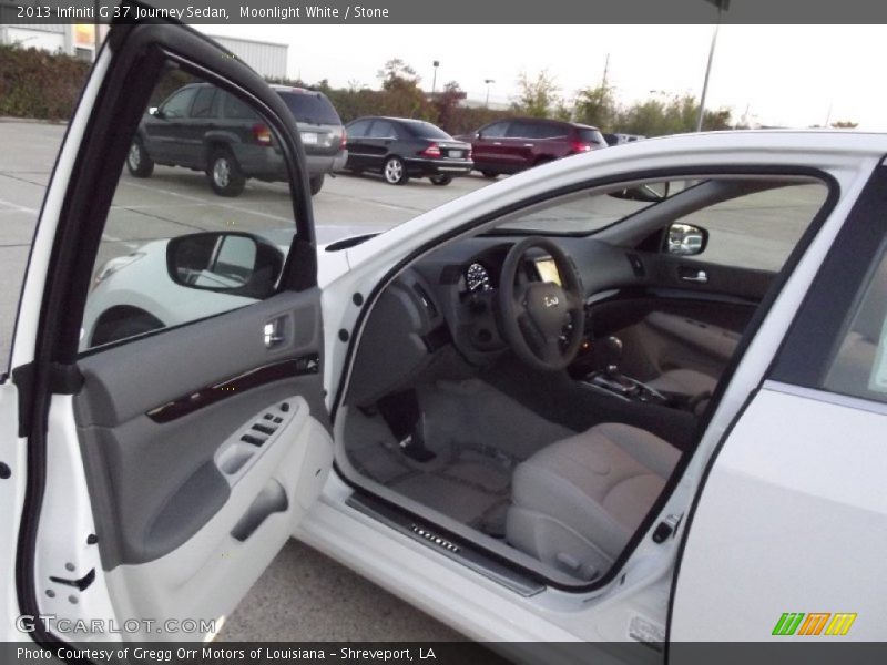 Moonlight White / Stone 2013 Infiniti G 37 Journey Sedan