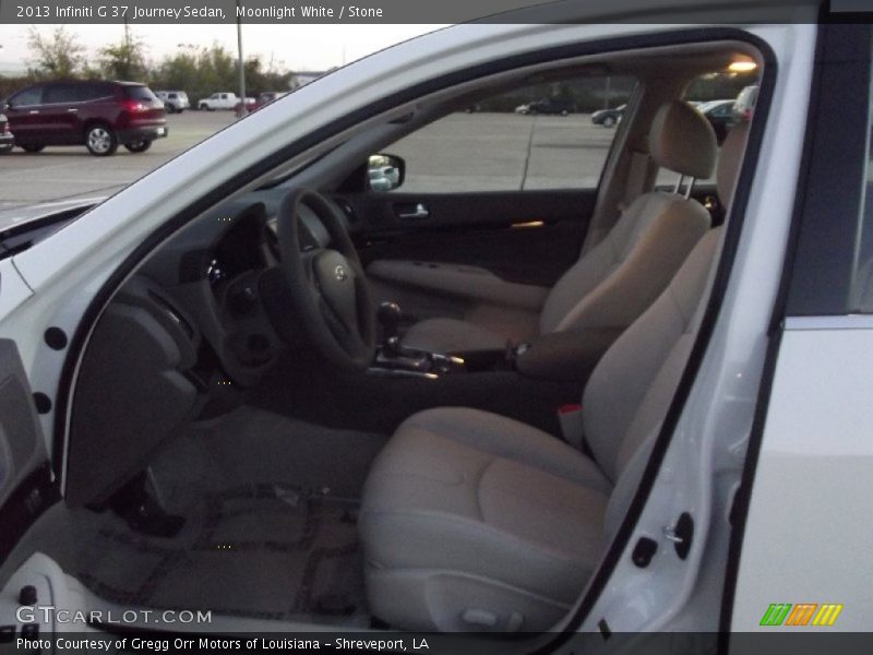 Moonlight White / Stone 2013 Infiniti G 37 Journey Sedan