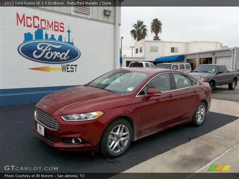 Ruby Red Metallic / Dune 2013 Ford Fusion SE 1.6 EcoBoost