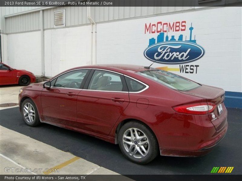 Ruby Red Metallic / Dune 2013 Ford Fusion SE 1.6 EcoBoost