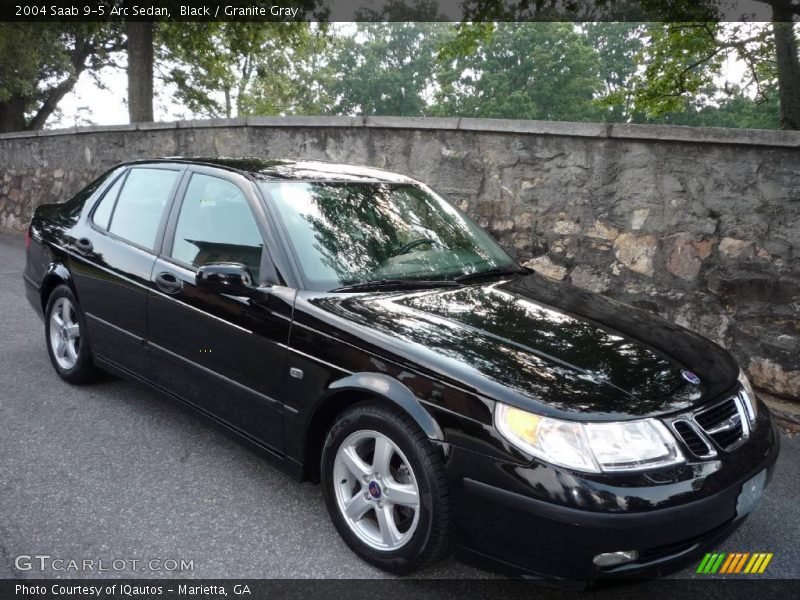 Black / Granite Gray 2004 Saab 9-5 Arc Sedan