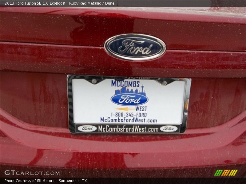 Ruby Red Metallic / Dune 2013 Ford Fusion SE 1.6 EcoBoost