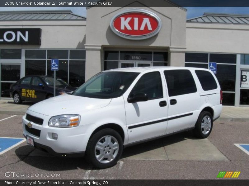 Summit White / Medium Gray 2008 Chevrolet Uplander LS