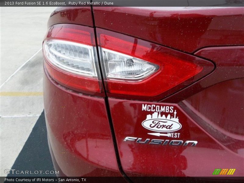 Ruby Red Metallic / Dune 2013 Ford Fusion SE 1.6 EcoBoost
