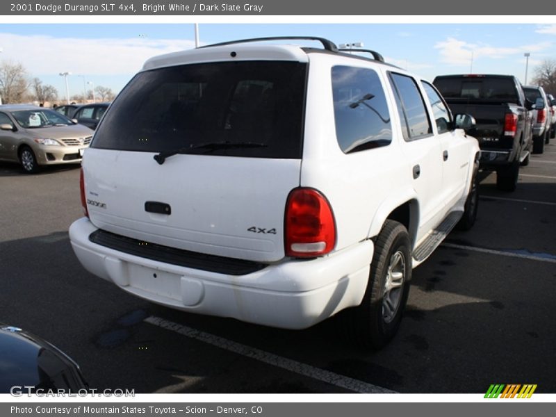 Bright White / Dark Slate Gray 2001 Dodge Durango SLT 4x4