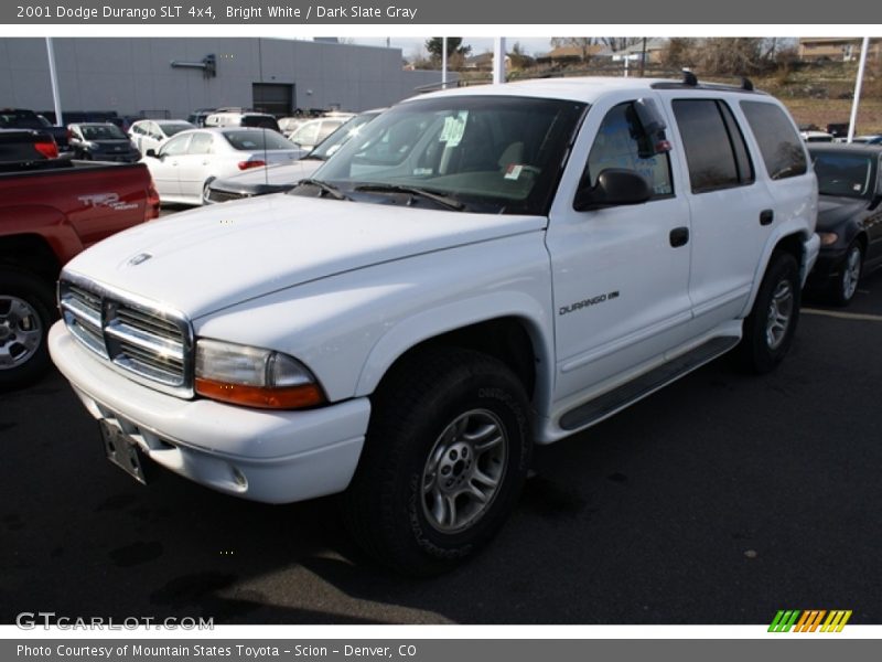 Bright White / Dark Slate Gray 2001 Dodge Durango SLT 4x4