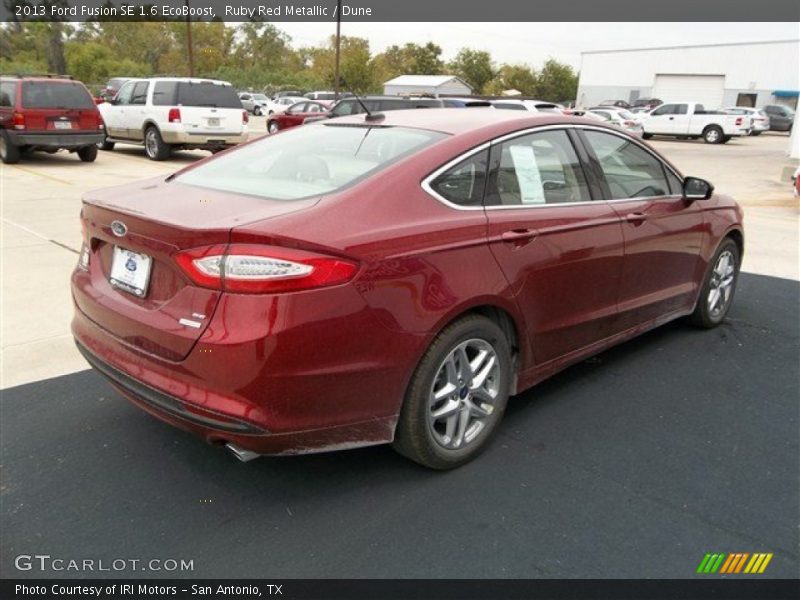 Ruby Red Metallic / Dune 2013 Ford Fusion SE 1.6 EcoBoost