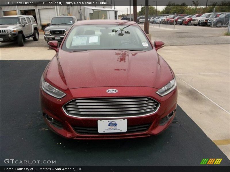 Ruby Red Metallic / Dune 2013 Ford Fusion SE 1.6 EcoBoost