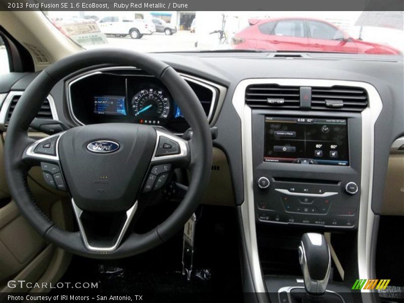 Ruby Red Metallic / Dune 2013 Ford Fusion SE 1.6 EcoBoost