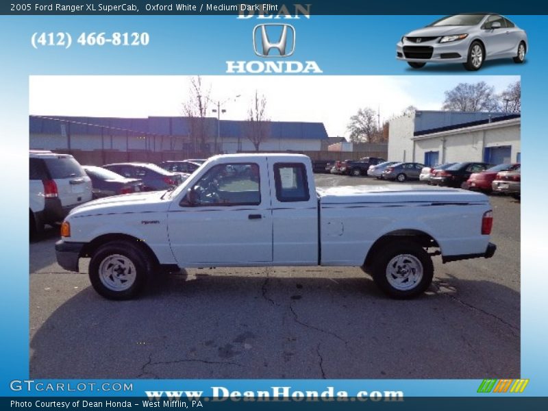 Oxford White / Medium Dark Flint 2005 Ford Ranger XL SuperCab