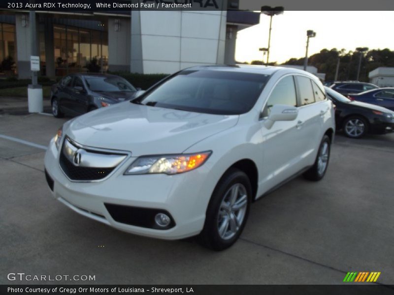 White Diamond Pearl / Parchment 2013 Acura RDX Technology