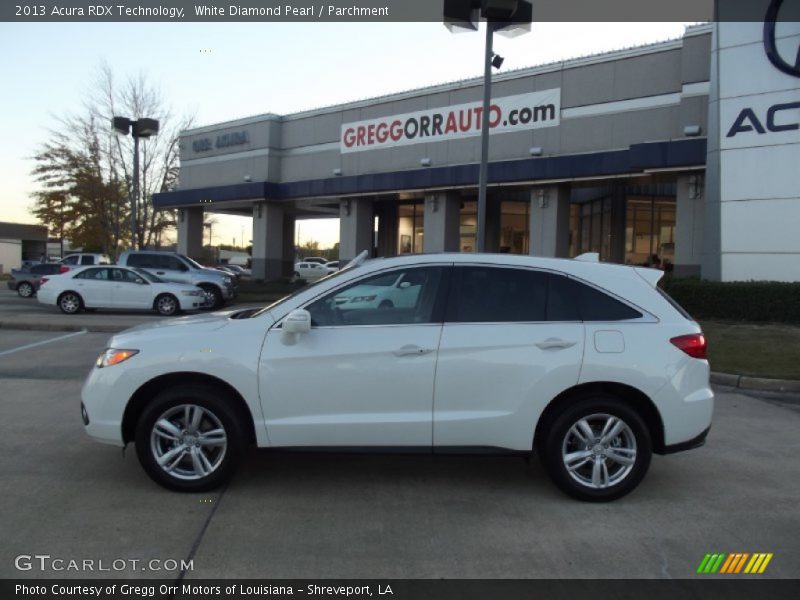 White Diamond Pearl / Parchment 2013 Acura RDX Technology