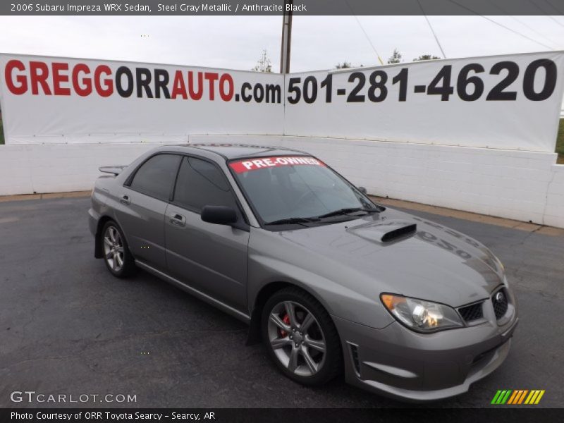 Steel Gray Metallic / Anthracite Black 2006 Subaru Impreza WRX Sedan