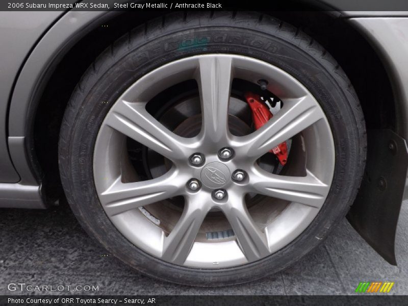 Steel Gray Metallic / Anthracite Black 2006 Subaru Impreza WRX Sedan