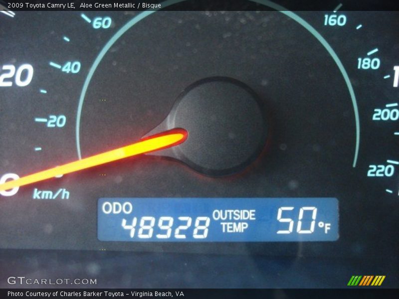 Aloe Green Metallic / Bisque 2009 Toyota Camry LE