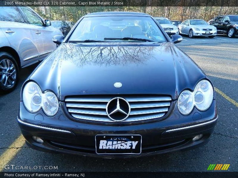 Capri Blue Metallic / Stone 2005 Mercedes-Benz CLK 320 Cabriolet