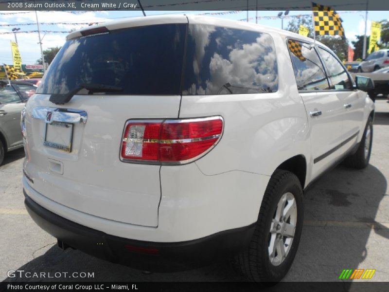 Cream White / Gray 2008 Saturn Outlook XE