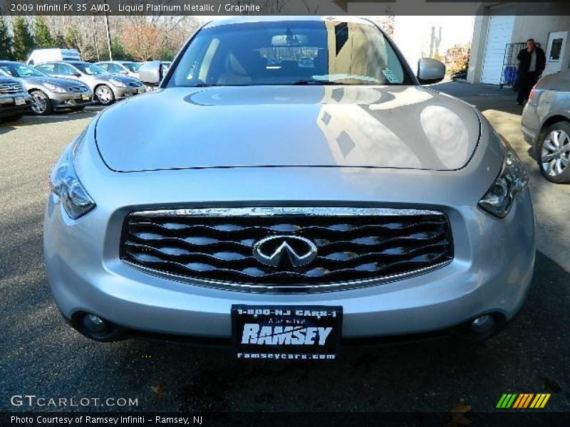 Liquid Platinum Metallic / Graphite 2009 Infiniti FX 35 AWD