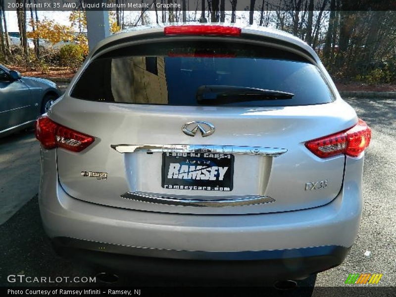 Liquid Platinum Metallic / Graphite 2009 Infiniti FX 35 AWD