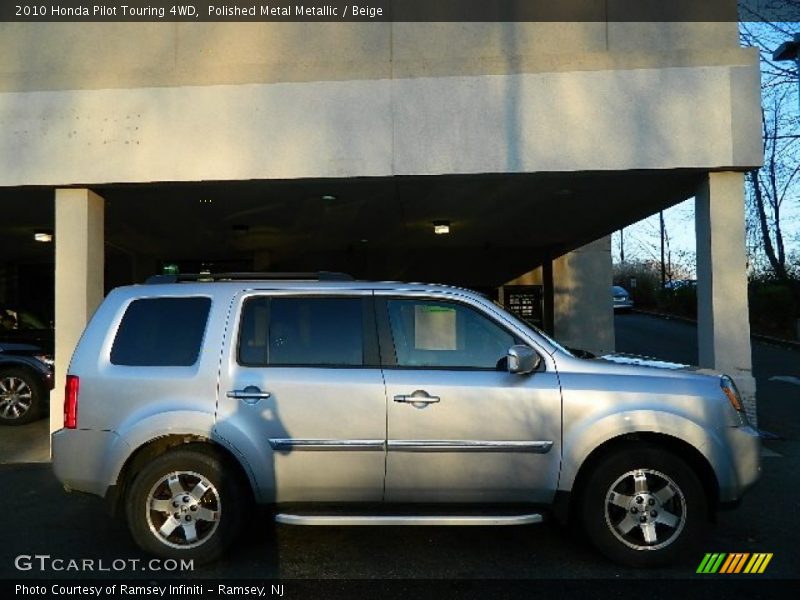 Polished Metal Metallic / Beige 2010 Honda Pilot Touring 4WD