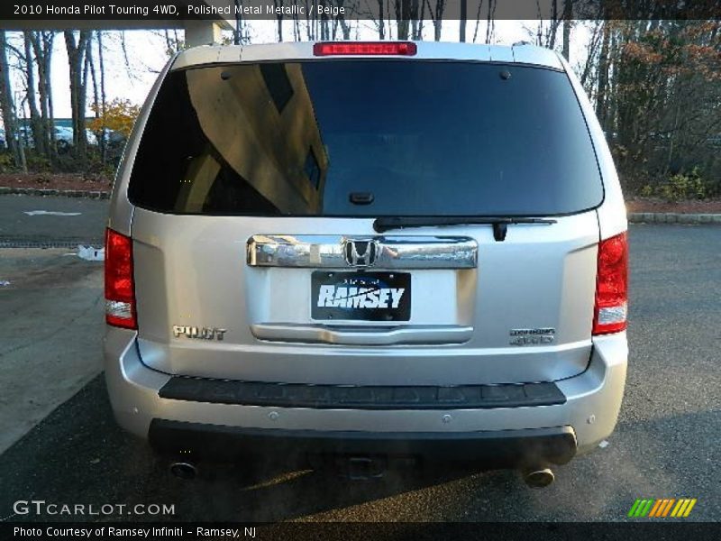 Polished Metal Metallic / Beige 2010 Honda Pilot Touring 4WD
