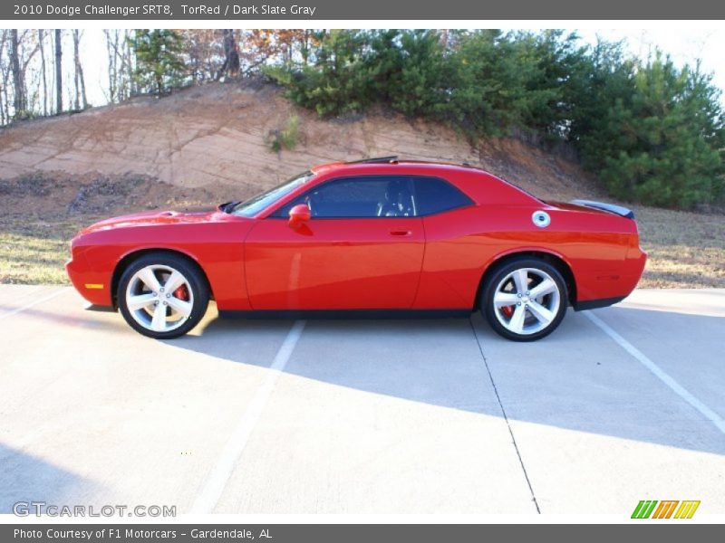 TorRed / Dark Slate Gray 2010 Dodge Challenger SRT8