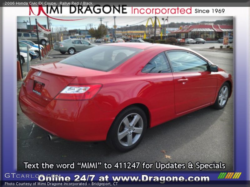 Rallye Red / Black 2006 Honda Civic EX Coupe