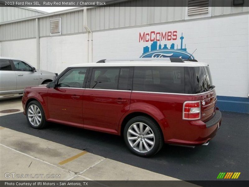 Ruby Red Metallic / Charcoal Black 2013 Ford Flex SEL