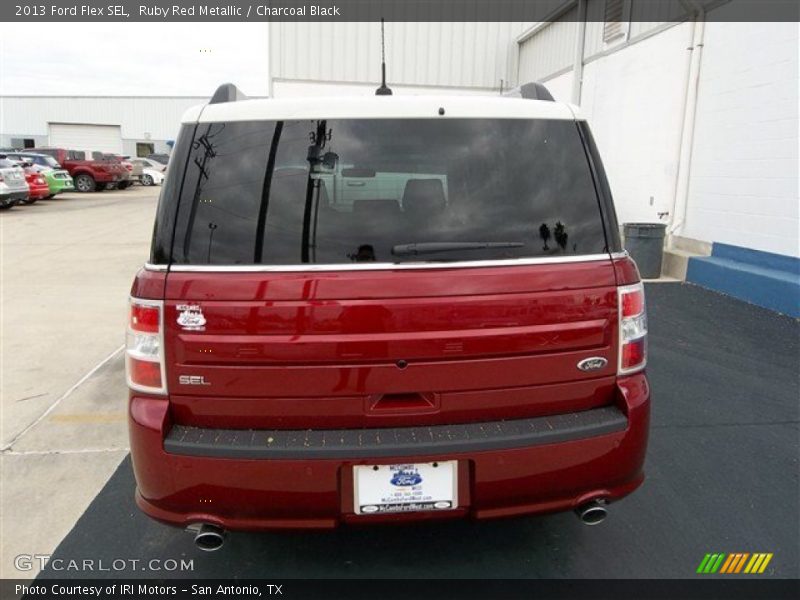 Ruby Red Metallic / Charcoal Black 2013 Ford Flex SEL