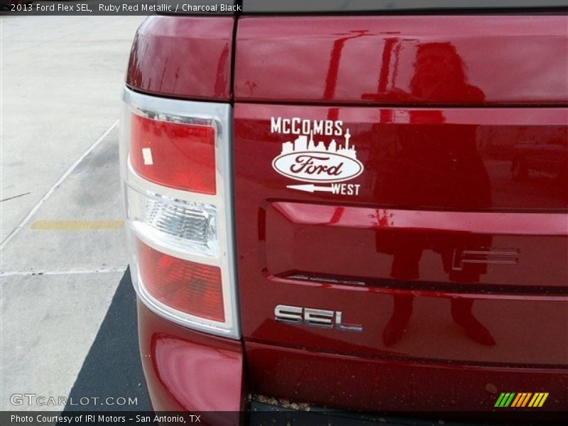 Ruby Red Metallic / Charcoal Black 2013 Ford Flex SEL