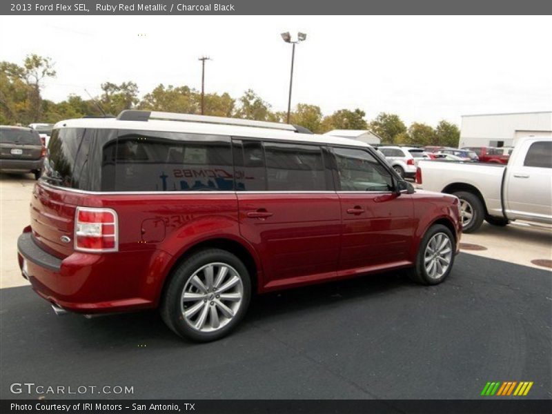 Ruby Red Metallic / Charcoal Black 2013 Ford Flex SEL