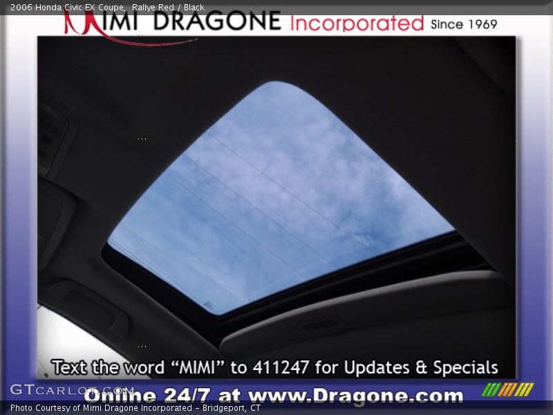 Rallye Red / Black 2006 Honda Civic EX Coupe