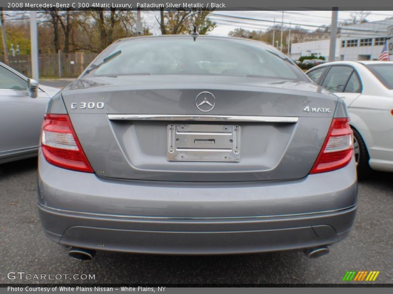 Palladium Silver Metallic / Black 2008 Mercedes-Benz C 300 4Matic Luxury