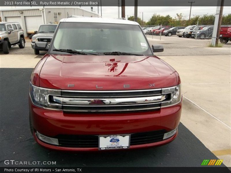 Ruby Red Metallic / Charcoal Black 2013 Ford Flex SEL