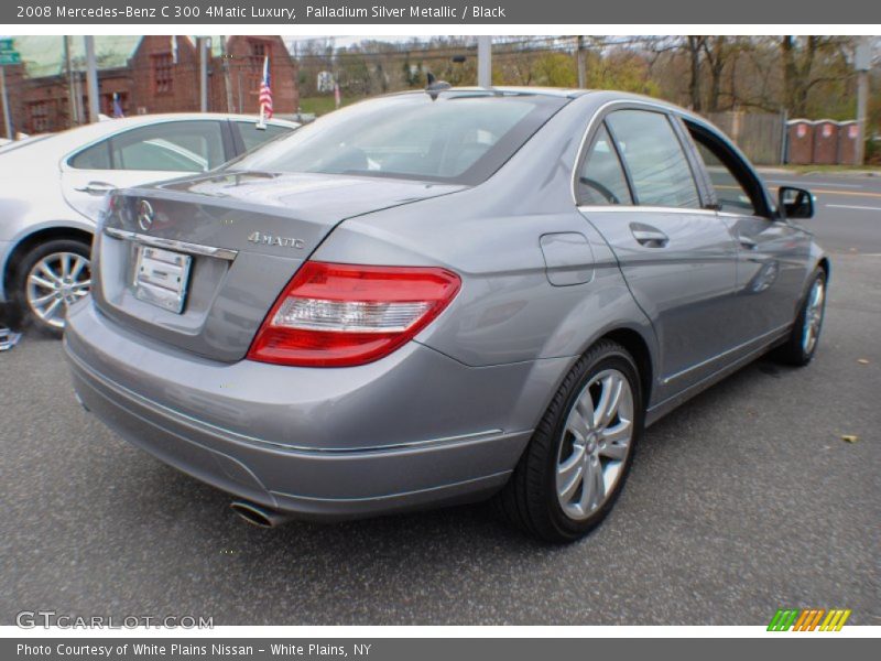 Palladium Silver Metallic / Black 2008 Mercedes-Benz C 300 4Matic Luxury